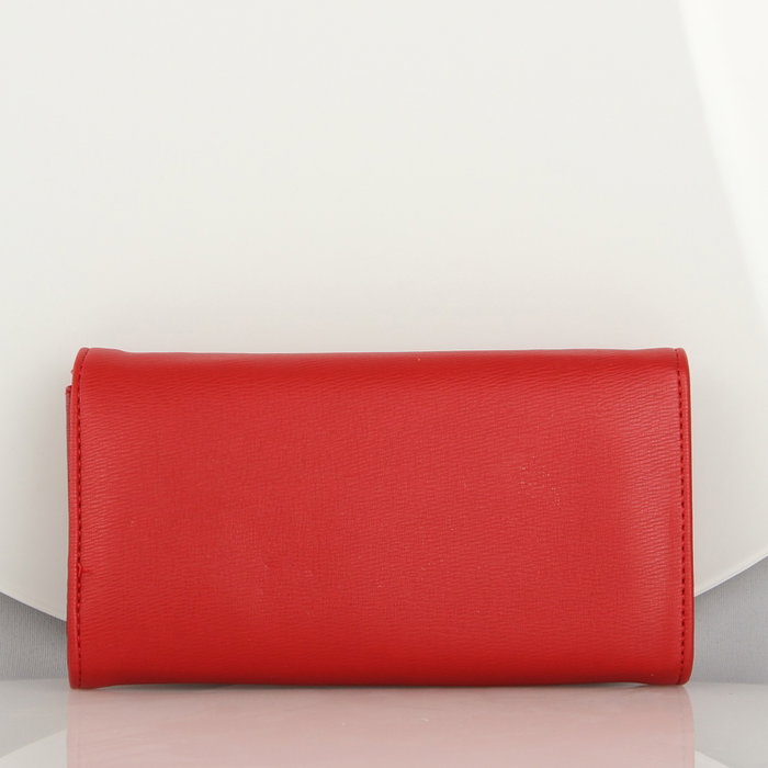 Zoozie Bags 1425 Minibandolera Crossbody de Piel con Cadenas, Roja - Bolso Elegante y Funcional con Billetera para Tarjetas y Monedas